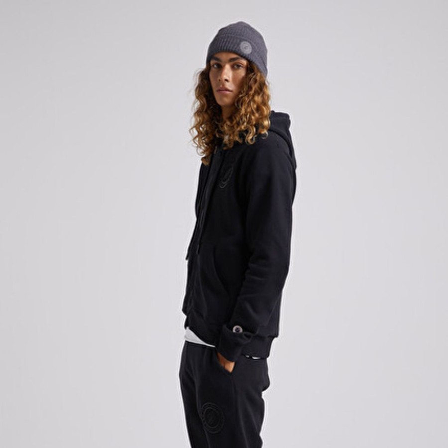 Homme SWEET PANTS | Patch Zip Hood Black - Sweet Pants