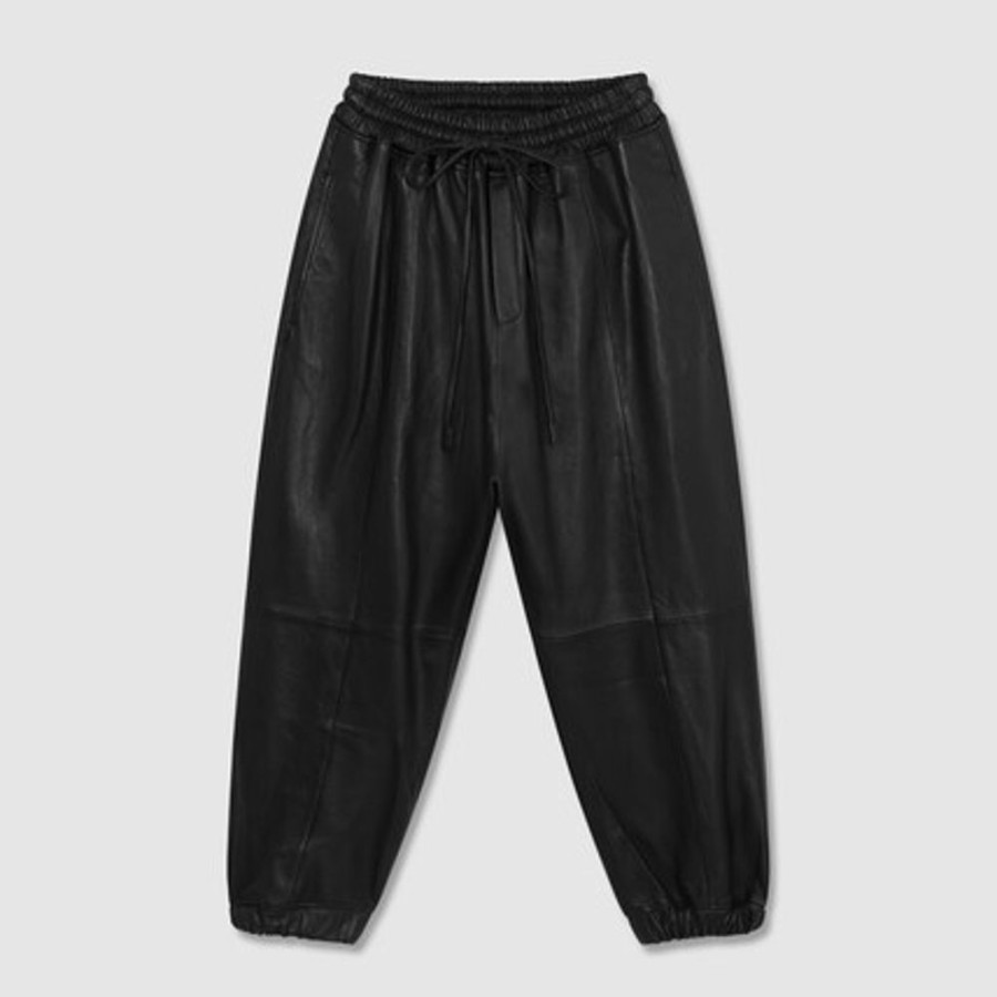 Femme SWEET PANTS | Leather Overjogg Black - Sweet Pants