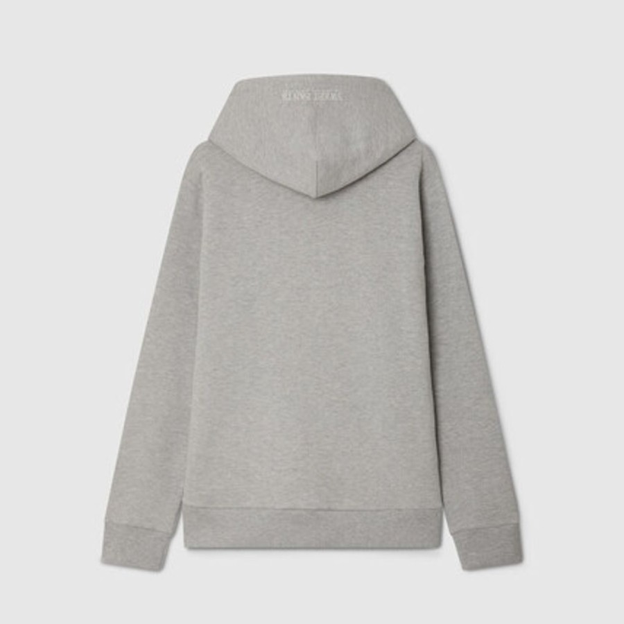 Femme SWEET PANTS | Wide Zip Hood Grey Marl - Sweet Pants