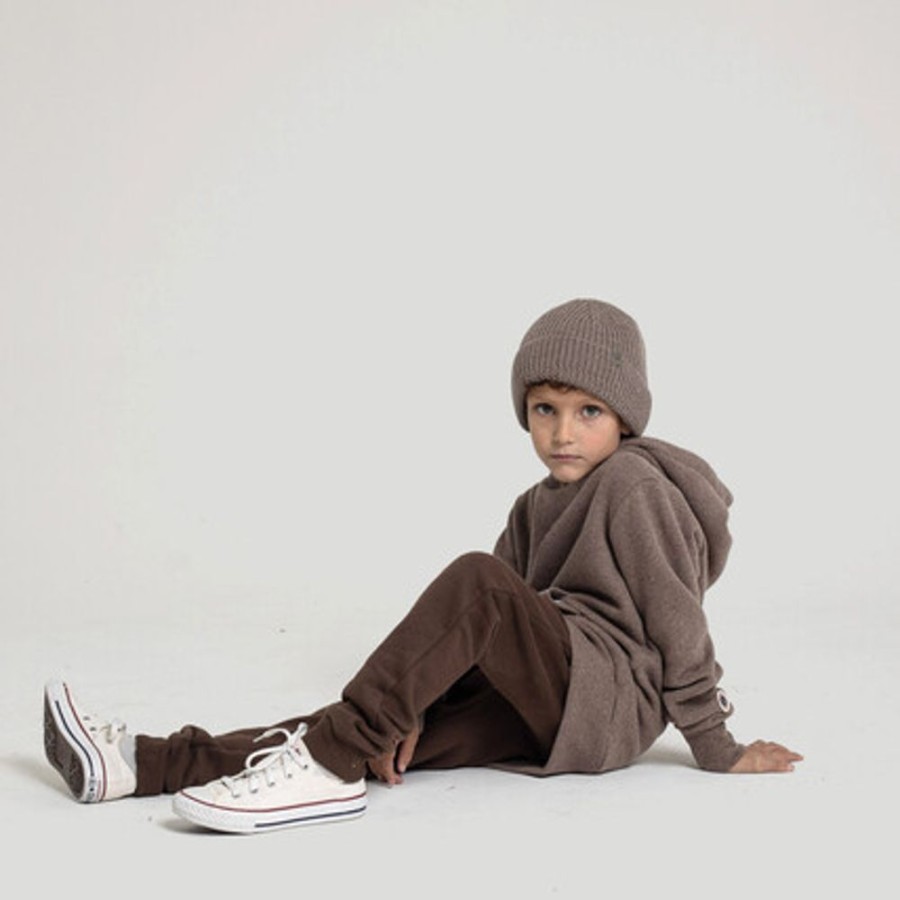 Enfant SWEET PANTS | Kid Wide Hood Brown Marl - Sweet Pants