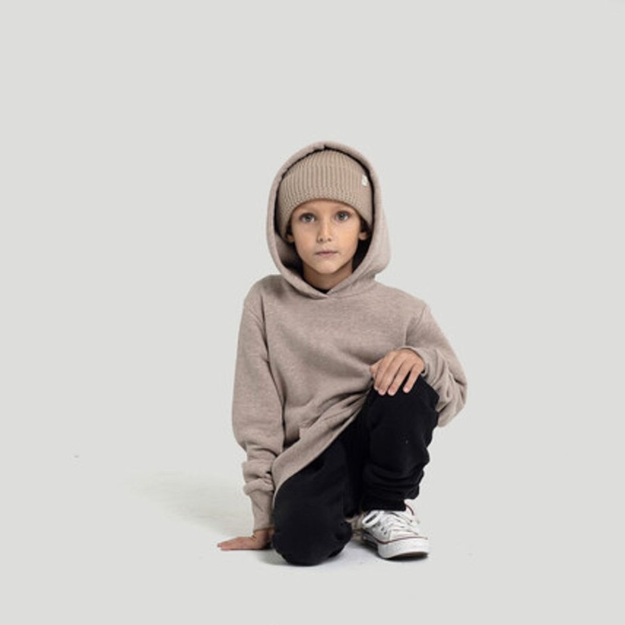 Enfant SWEET PANTS | Kid Wide Hood Beige Marl - Sweet Pants