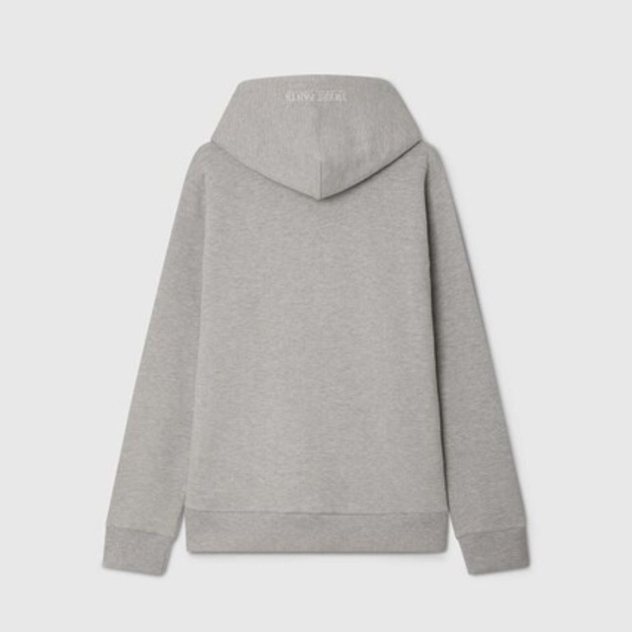 Homme SWEET PANTS | Wide Zip Hood Grey Marl - Sweet Pants