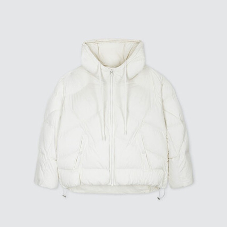 Femme SWEET PANTS | Hood Puffer Off White - Sweet Pants