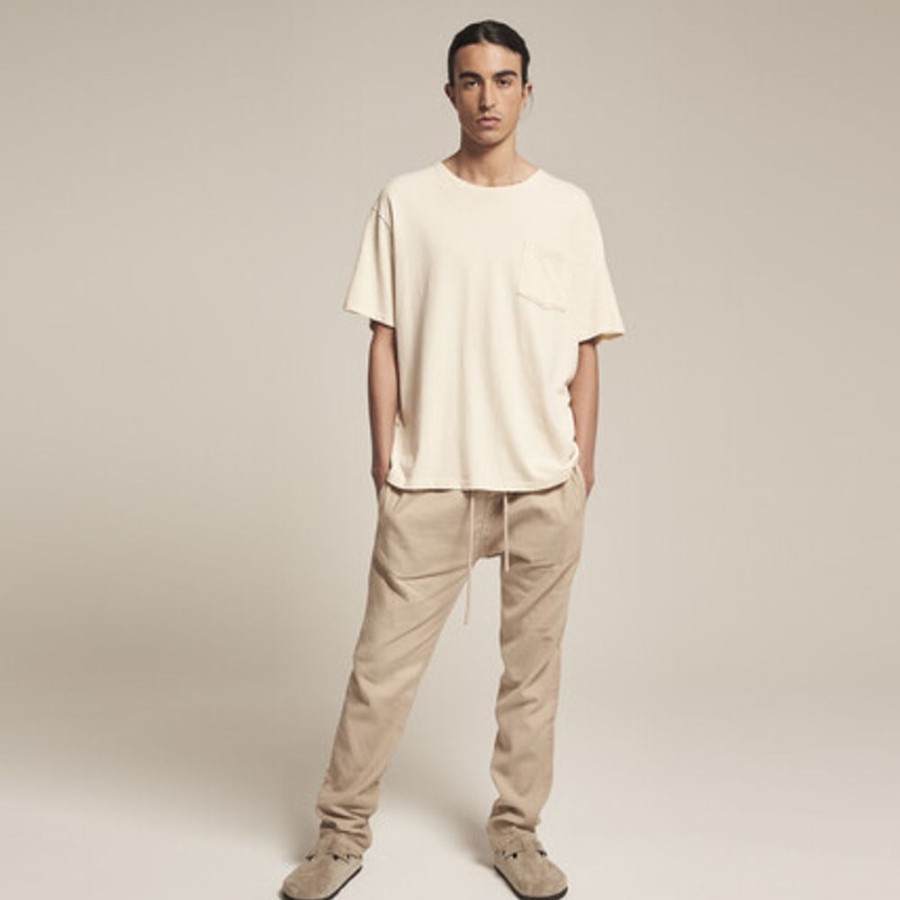 Homme SWEET PANTS | Linen Taper Sand - Sweet Pants