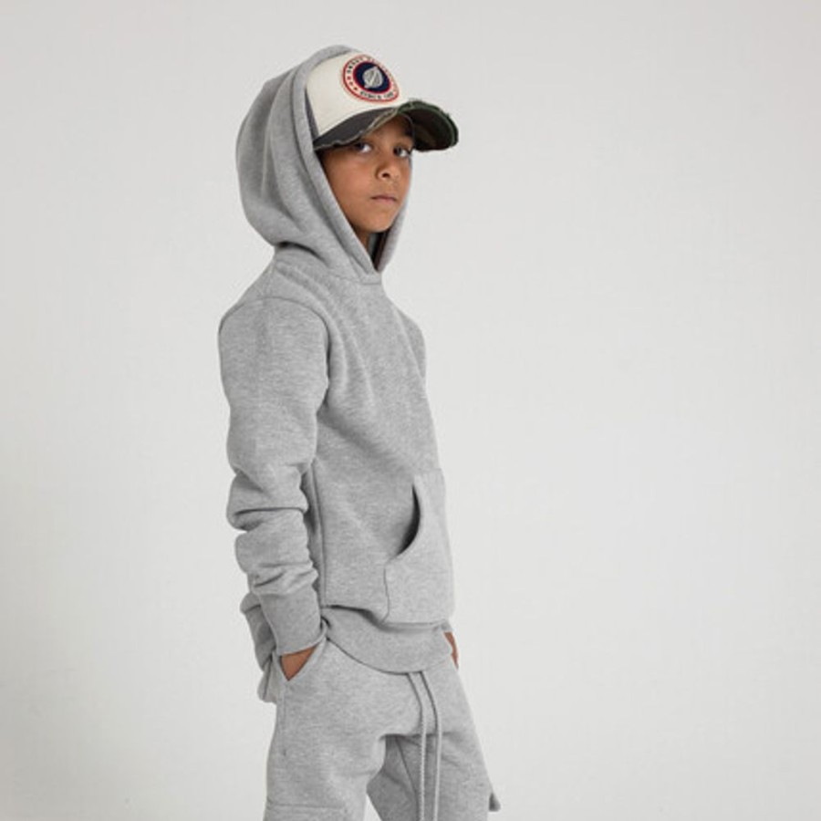 Enfant SWEET PANTS | Kid Wide Hood Grey Marl - Sweet Pants