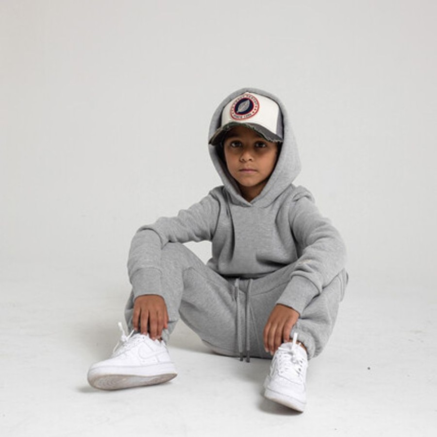 Enfant SWEET PANTS | Kid Wide Hood Grey Marl - Sweet Pants