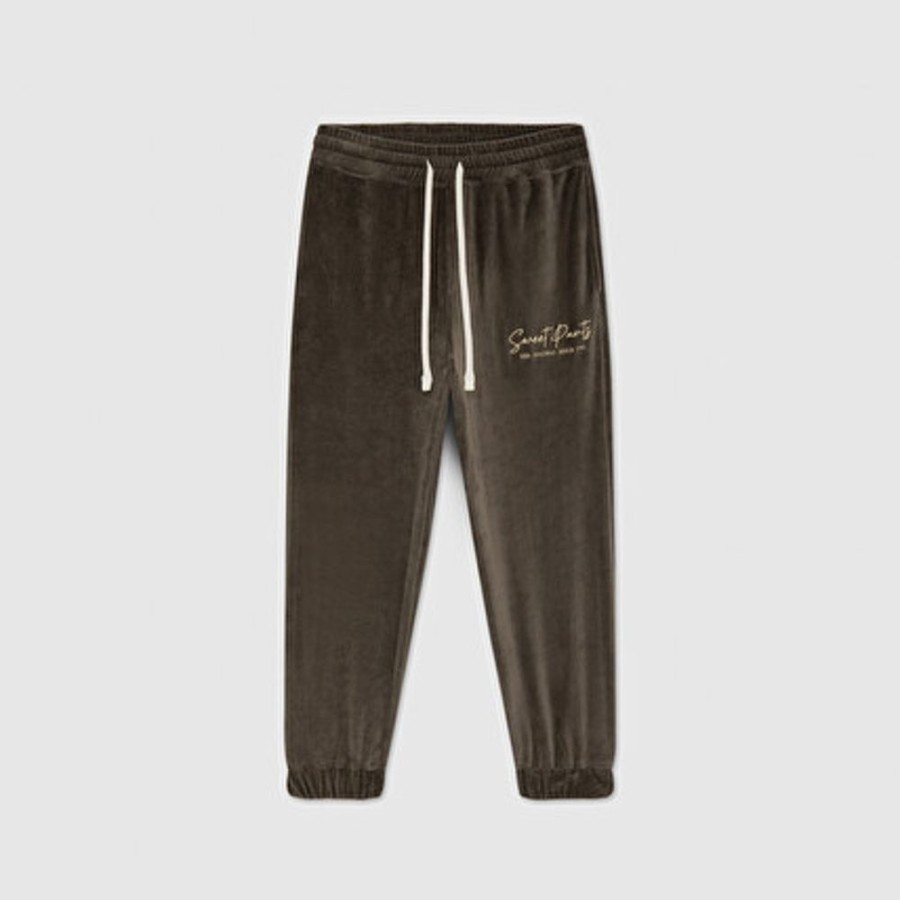 Femme SWEET PANTS | Velor Overjogg Taupe - Sweet Pants